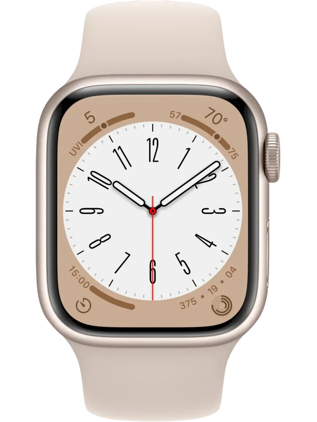 Apple Watch 8 41 мм Алюминий, Силикон, Сияющая звезда, Сияющая звезда