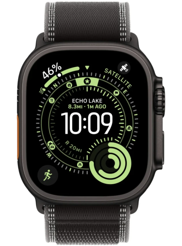 Apple Watch Ultra 3 49 мм Black Titanium Bl/Charcoal Trail Loop