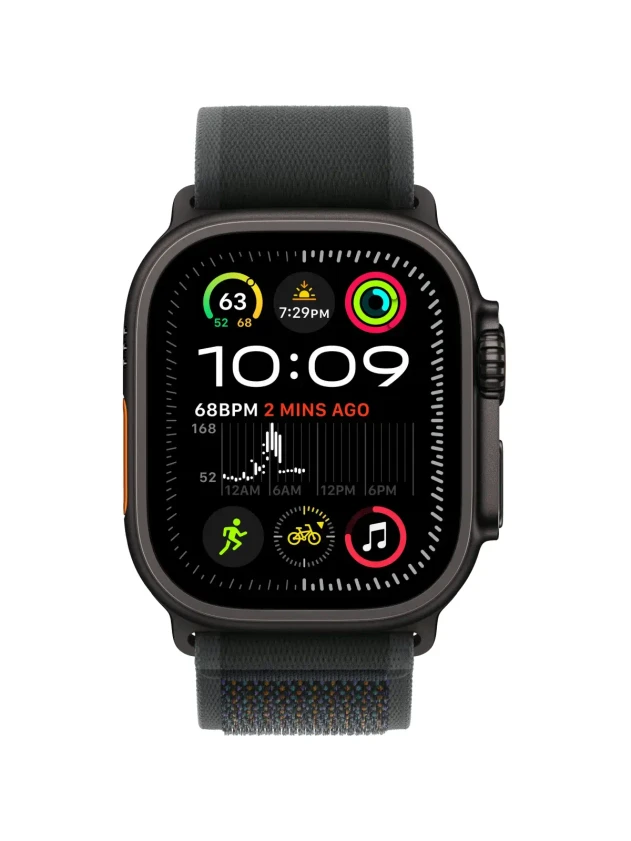 Watch Ultra 2, 49 mm, Black, Trail Loop, Black - M/L MRF63