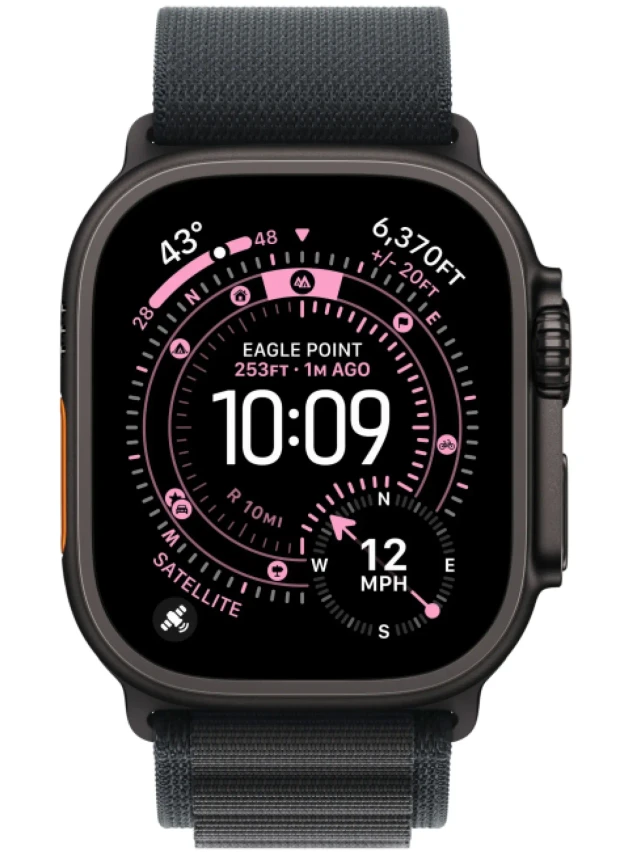 Apple Watch Ultra 3 49 мм Black Titanium Black Alpine Loop