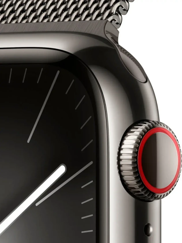 Watch 9 GPS, 45mm Graphite Stainless steel, Graphite Milanese Loop