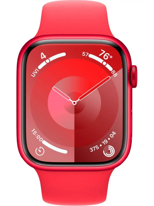 Watch 9 GPS, 41mm (PRODUCT) RED Aluminum, (PRODUCT) RED Sport Band - S/M