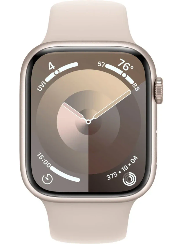 Watch 9 GPS, 45mm Starlight Aluminum, Starlight Sport Band, M/L