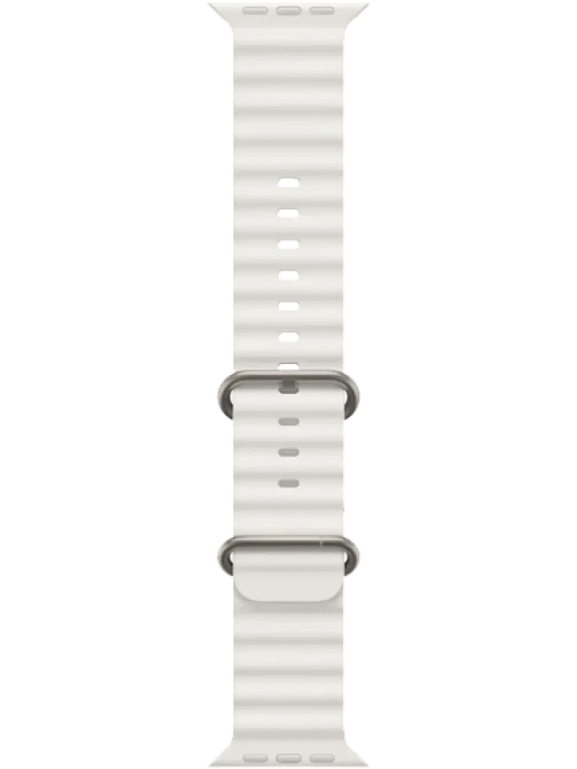 Apple Watch Ultra 130-200 мм Фторэластомер Белый
