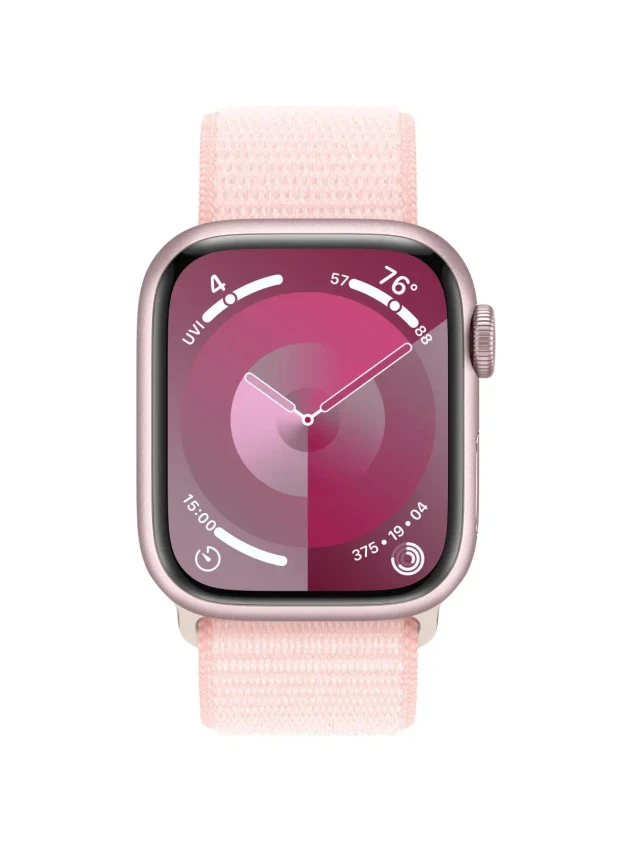 Watch 9 GPS, 41mm Pink Aluminum, Pink Sport Loop