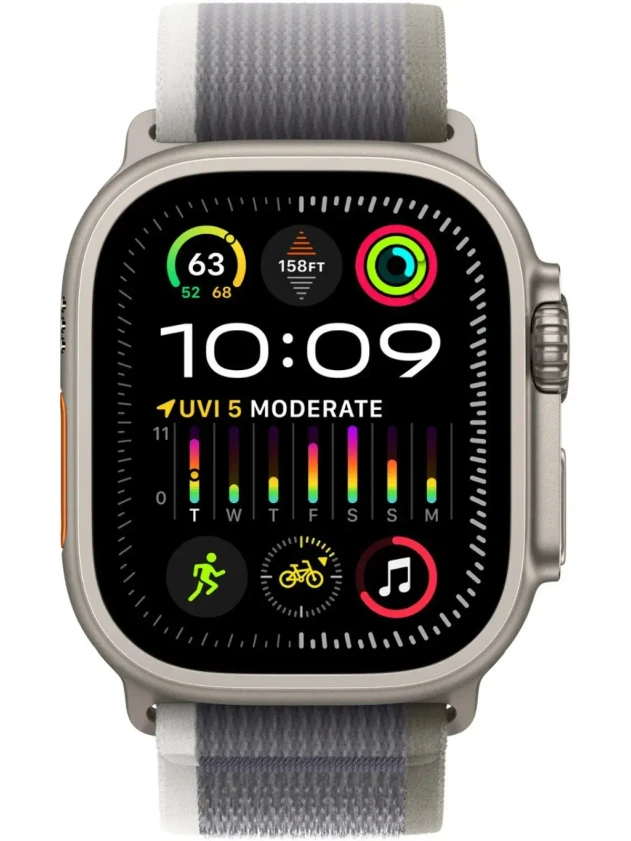 Watch Ultra 2, 49mm Trail Loop Серо-зелёный - M/L MRF43