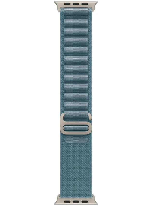 Apple Watch Ultra 3 49 мм Natural Titanium Light Blue Alpine Loop