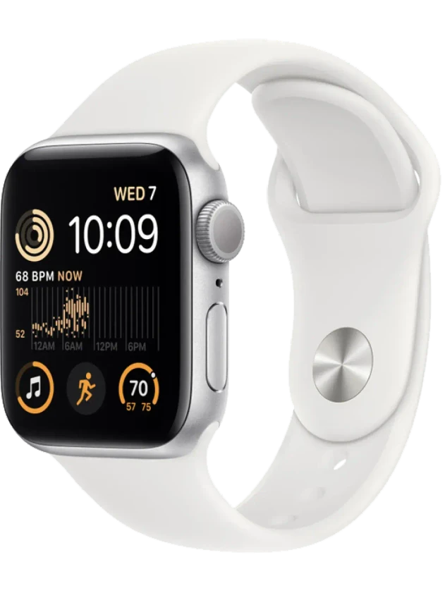 Apple Watch SE 2 44 мм (Серебристый/Белый)