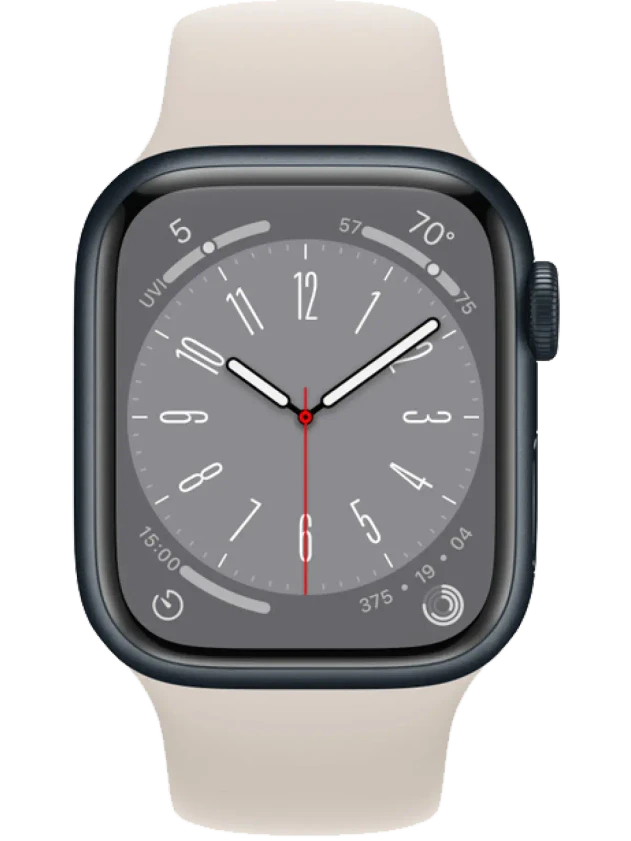 Apple Watch 8 41 мм Алюминий, Силикон, Тёмная ночь, Сияющая звезда