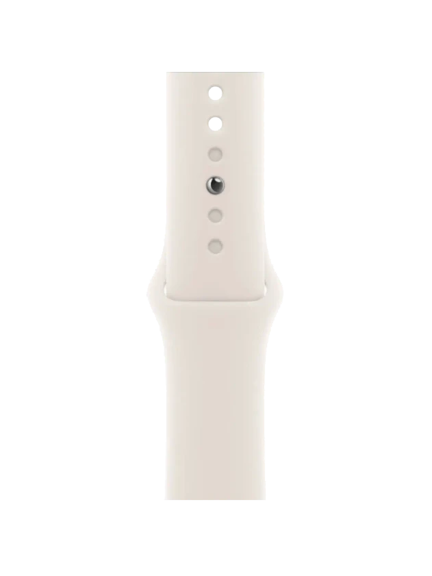 Apple Watch 10, 42 mm, Gold Titanium Stainless steel, Starlight Sport Band, S/M