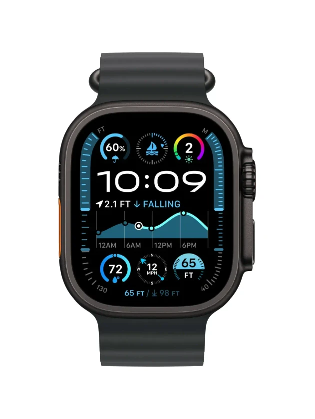 Watch Ultra 2, 49 mm, Black, Ocean Band, Black MX4P3