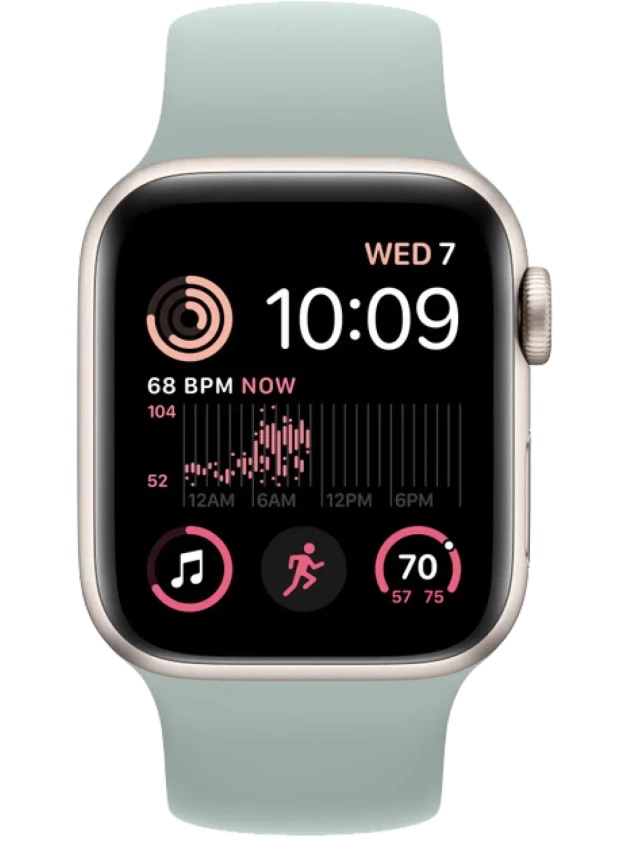 Apple Watch SE 2 LTE 40 мм (Сияющая звезда/Суккулент)