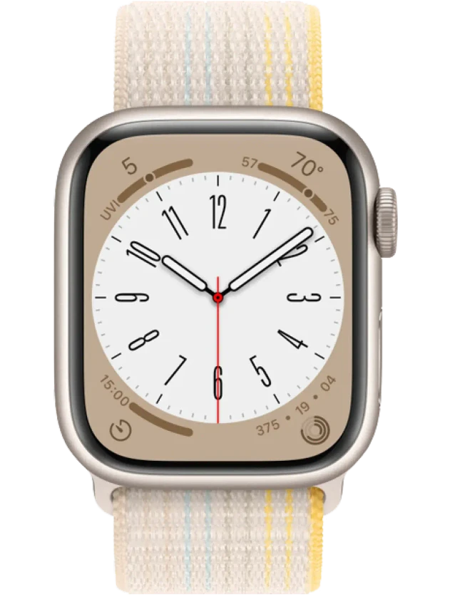 Apple Watch 8 41 мм Алюминий, Нейлон, Сияющая звезда, Сияющая звезда