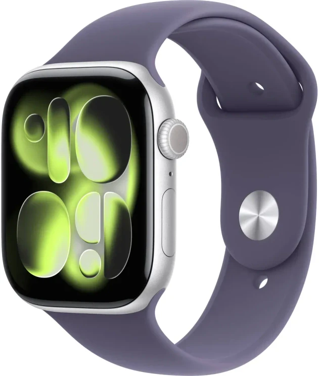 Apple Watch Series 11 46 mm Silver Aluminium Purple Fog Sport Band