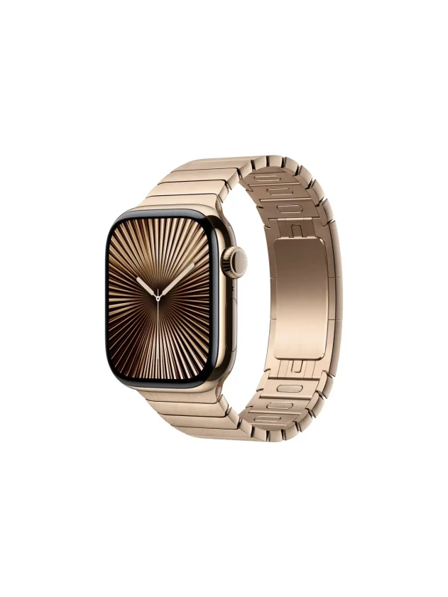 Apple Watch 10, 42 mm, Titanium Gold Link Bracelet Gold