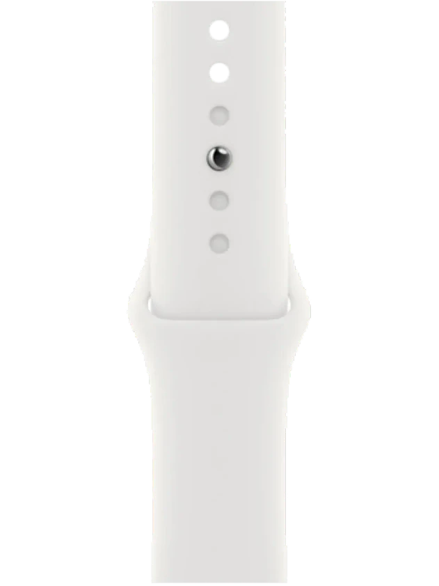 Apple Watch 8 45 мм Алюминий, Силикон, Тёмная ночь, Белый