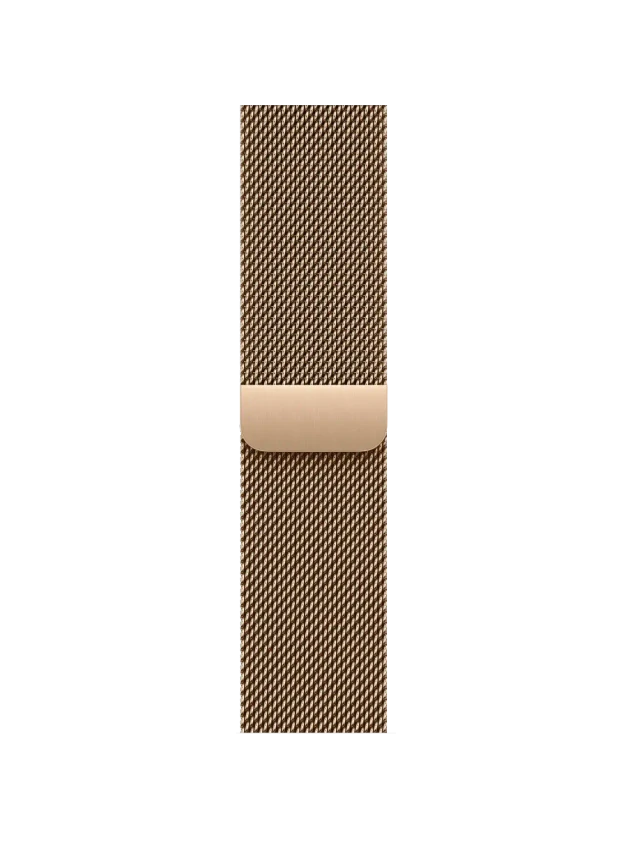 Apple Watch 10, 42 mm, Gold Titanium Stainless steel, Gold Milanese Loop