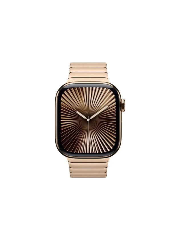 Apple Watch 10, 42 mm, Titanium Gold Link Bracelet Gold