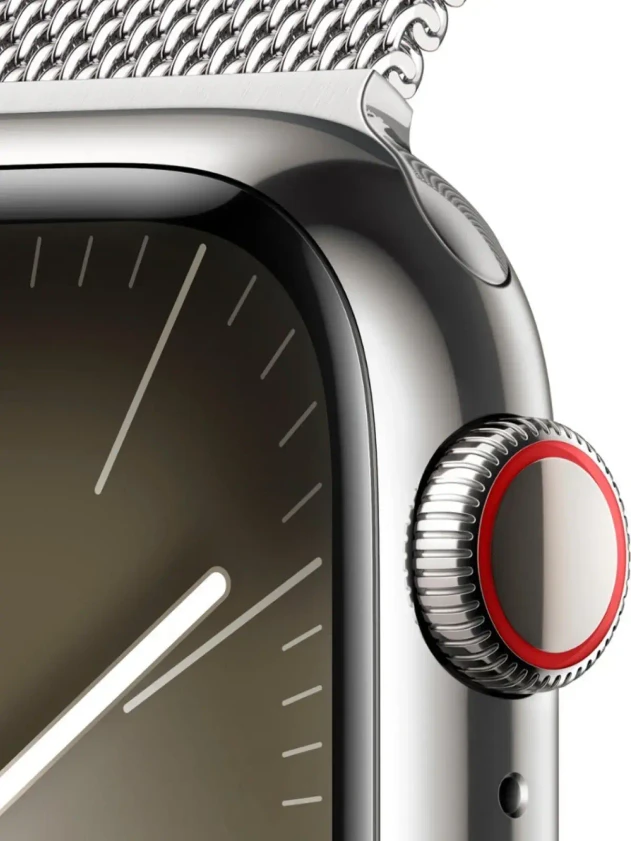 Watch 9 GPS, 41mm Silver Stainless steel, Silver Milanese Loop