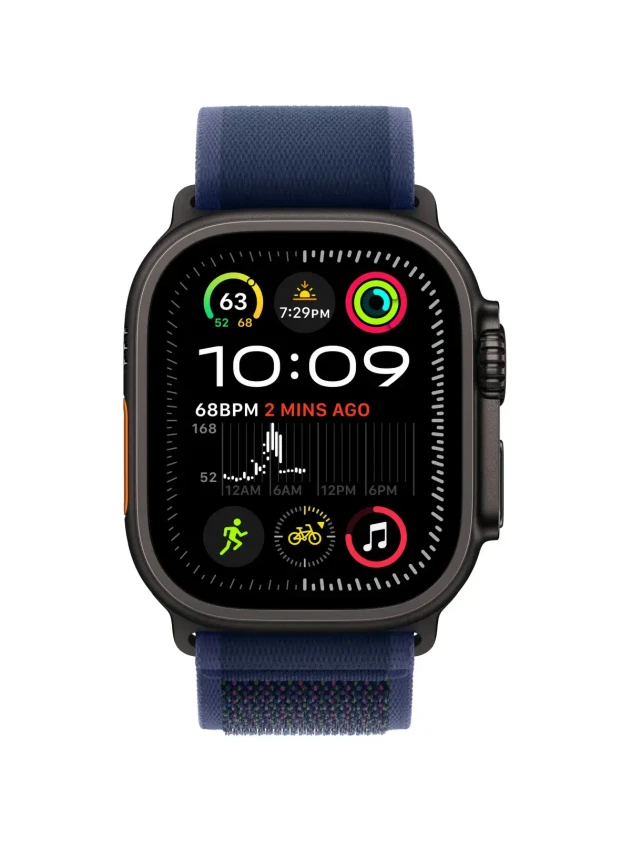Watch Ultra 2, 49 mm, Black, Trail Loop, Blue - M/L MRF83